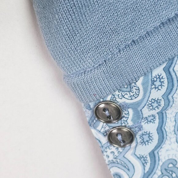 Alfred Dunner Woman St. Regis, Wedgewood Blue, 2 Pc Faux Collar Sweater Set, NWT - Picture 5 of 6